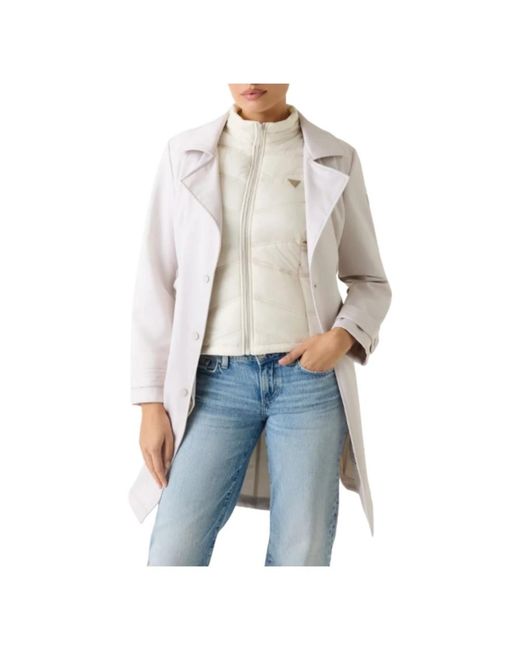 Guess Trench Due in het White