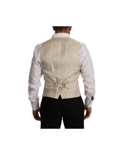 Dolce & Gabbana Gray Waistcoats for men