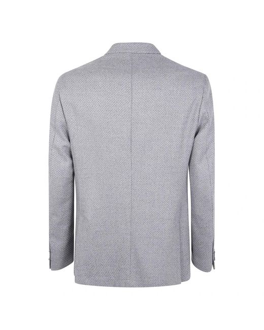 Barba Napoli Jassen ,Grijs ,Actieve Mono Jas in het Gray voor heren
