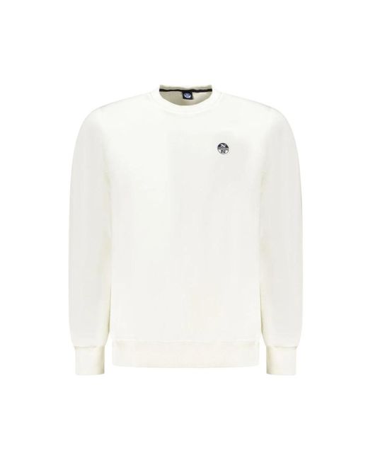 North Sails White Round-Neck Knitwear for men