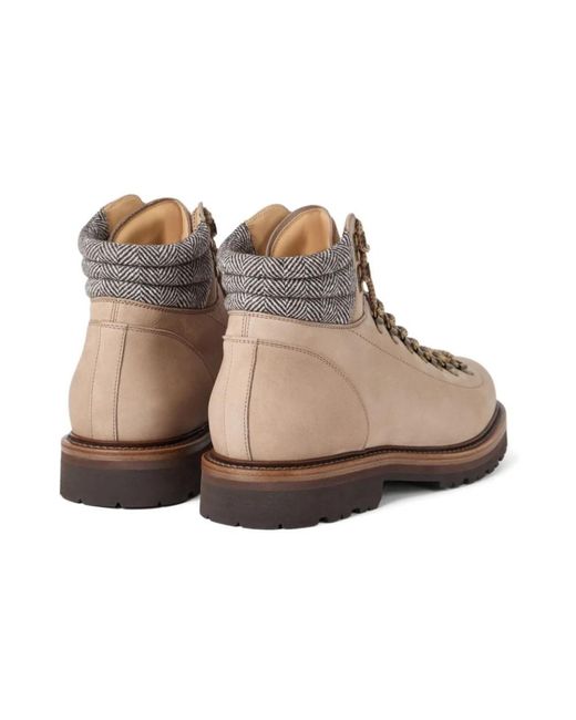 Brunello Cucinelli Combat Boot Sneakers in Natural für Herren