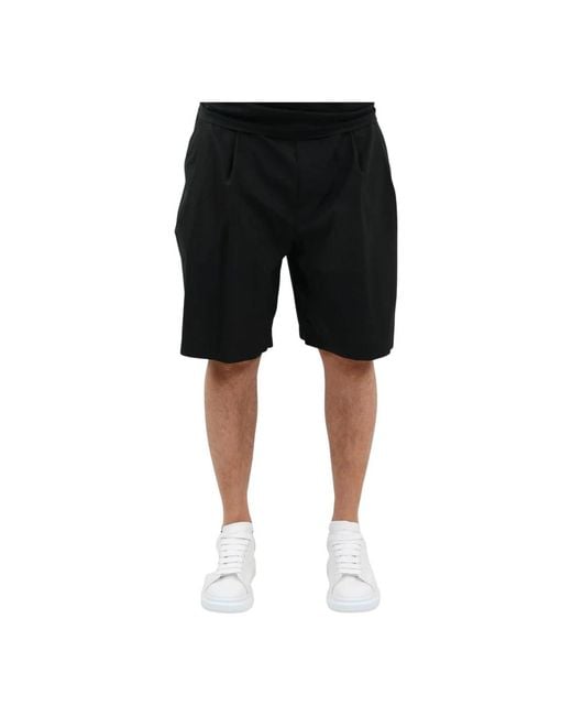 Moncler Black Casual Shorts for men