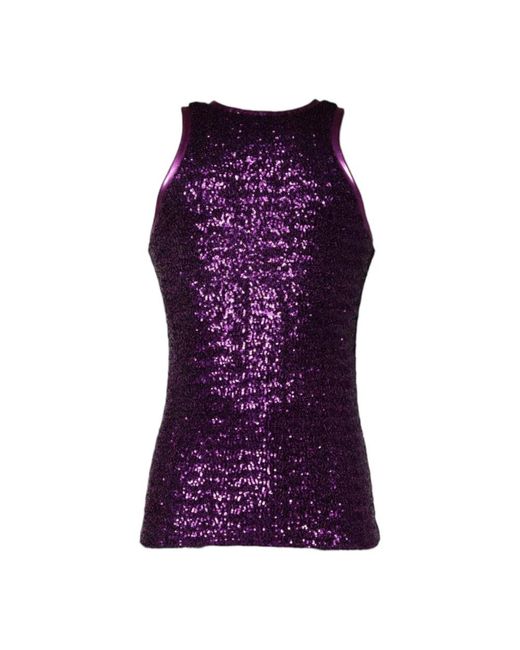 Dolce & Gabbana Purple Sleeveless Tops for men