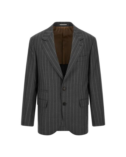 Brunello Cucinelli Black Blazers for men