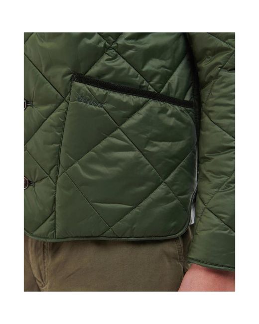 Barbour Green Liddesdale Quilted Cardigan Jacket for men