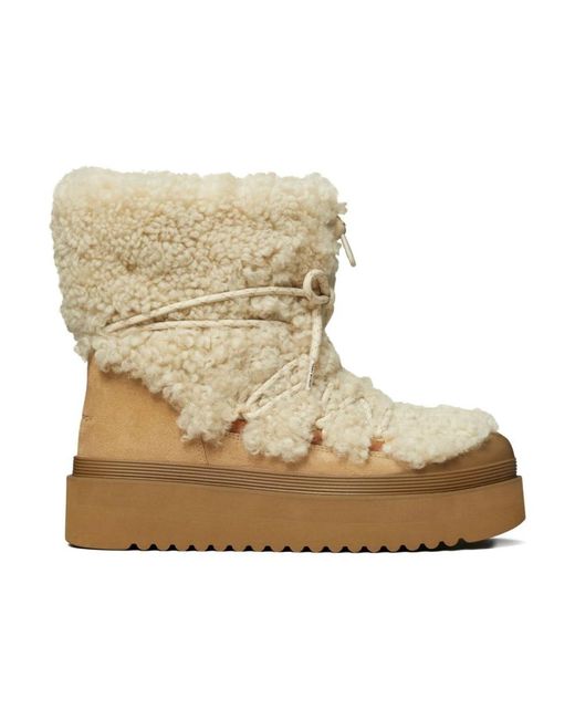 Tory Burch Natural Winter Boots