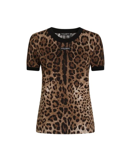 Dolce & Gabbana Brown T-Shirts