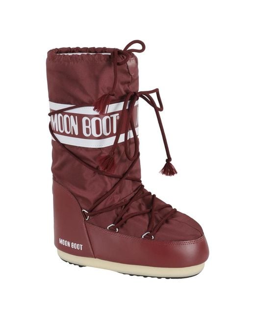 Moon Boot Red Winter Boots