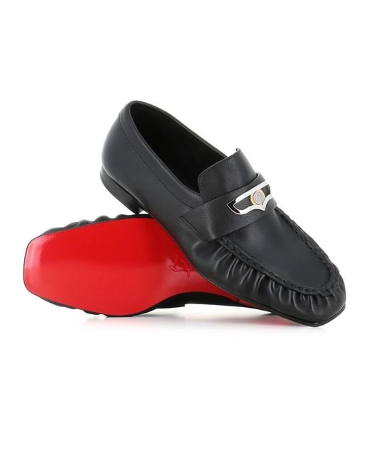 Christian Louboutin Black Loafers