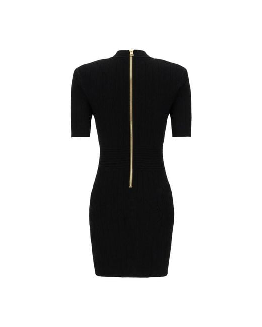 Balmain Black Short Dresses
