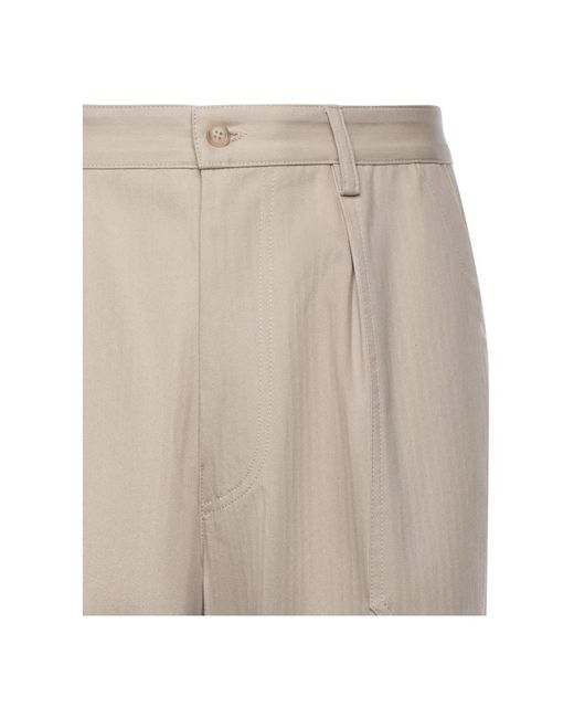 Eleventy Natural Straight Trousers for men