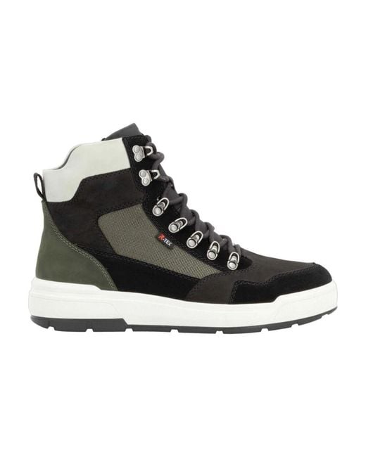 Rieker Black Lace-Up Boots for men