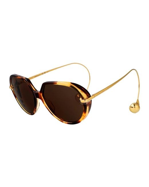 Bottega Veneta Brown Drop Sonnenbrille