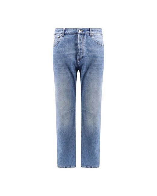 Brunello Cucinelli Blue Straight Jeans for men