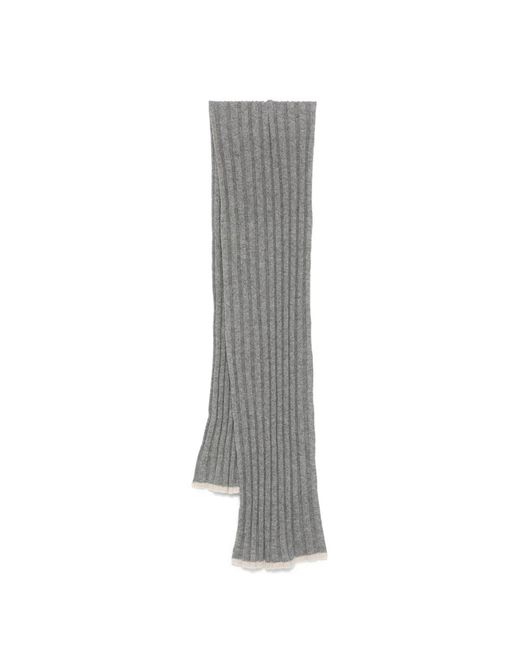 Winter Scarves Brunello Cucinelli de hombre de color Gray