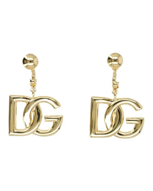 Dolce & Gabbana Metallic Clips Pop Ohrring Klein