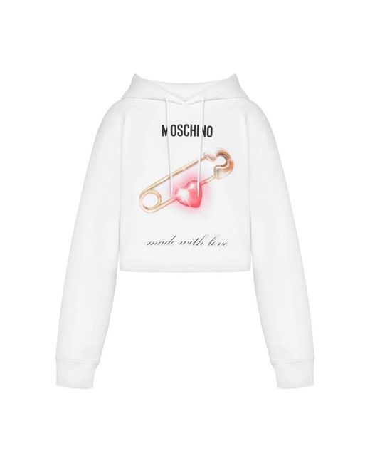 Moschino White Hoodies