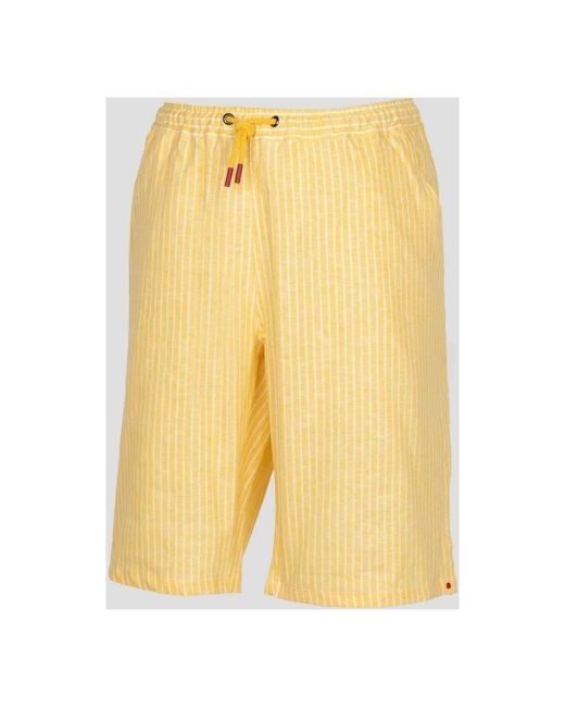 Kiton Yellow Casual Shorts for men
