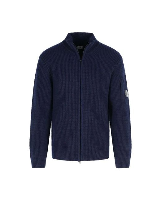 Cardigans C P Company de hombre de color Blue