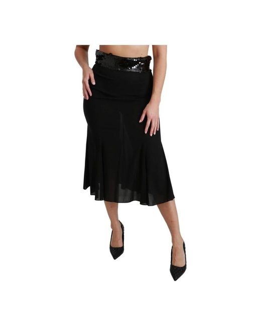 Midi Skirts di Dolce & Gabbana in Black