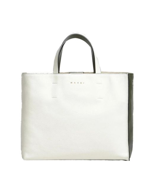 Marni White Shopping Bags