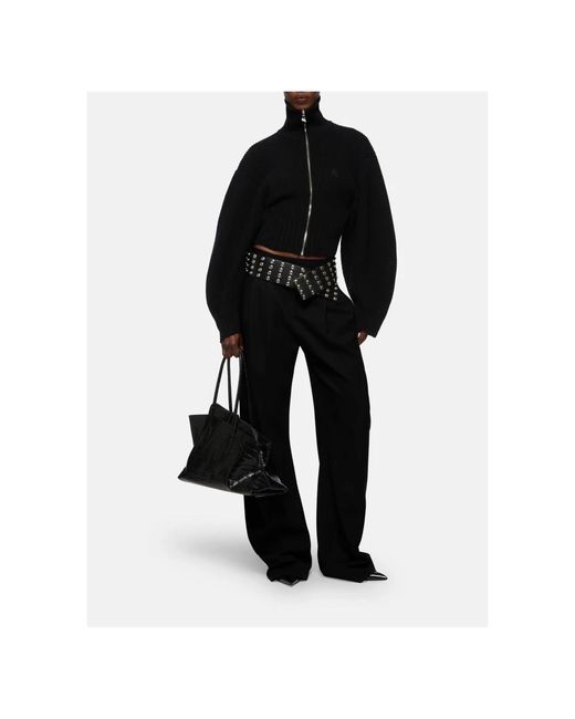 The Attico Zwarte Cardigan Trui Voor Vrouwen in het Black