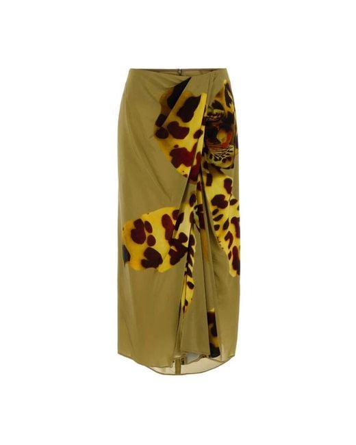 Maxi Skirts Dries Van Noten en coloris Green
