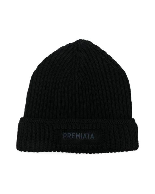 Premiata Accessoires ,Zwart ,Zwarte Stijlvolle Hoeden in het Black voor heren