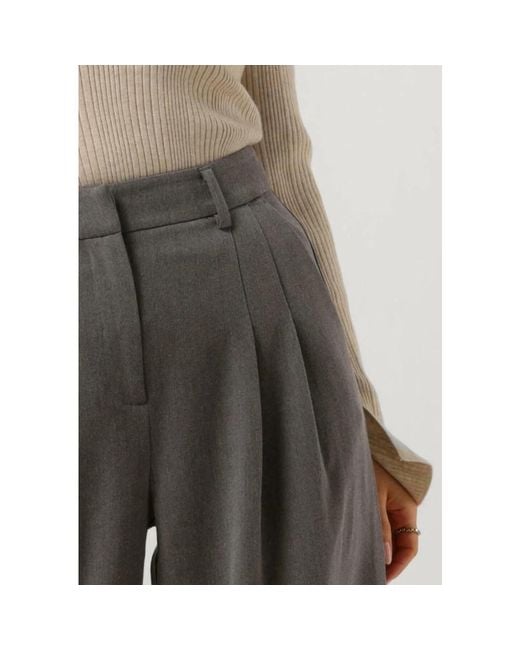 Moss Copenhagen Gray Weite Damen Hose Dunkelgrau
