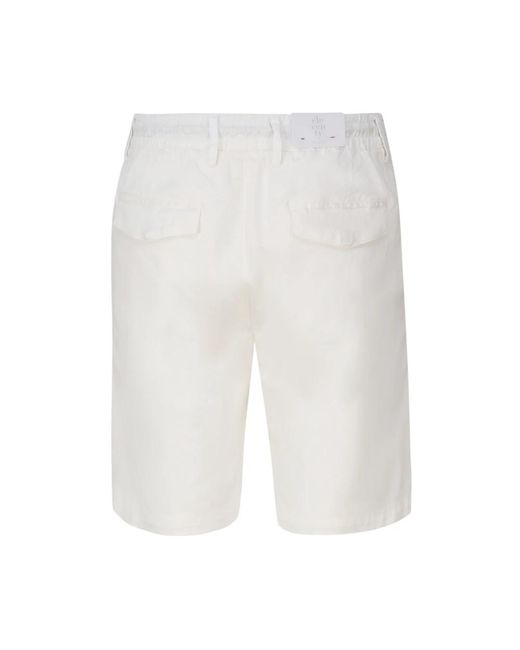 Eleventy Weiße baumwoll-bermuda-shorts in White für Herren