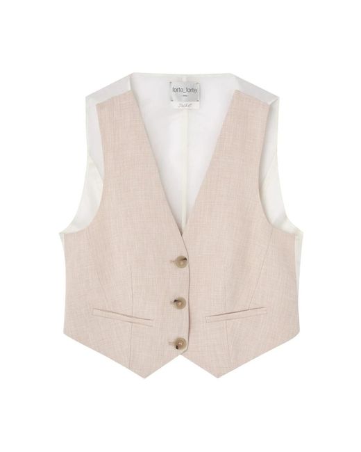 Vests Forte_forte de color Natural