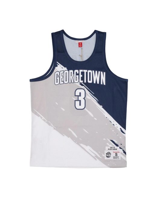 Mitchell & Ness Tops ,Veelkleurig ,Sleeveless Tops in het Blue voor heren