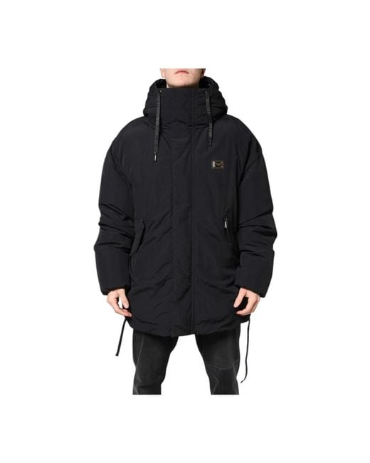 Dolce & Gabbana Black Winter Jackets for men