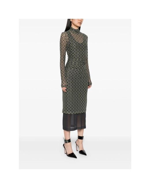 Dries Van Noten Green Midi Dresses