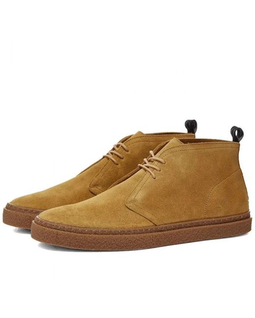 Fred Perry Brown Lace-Up Boots for men