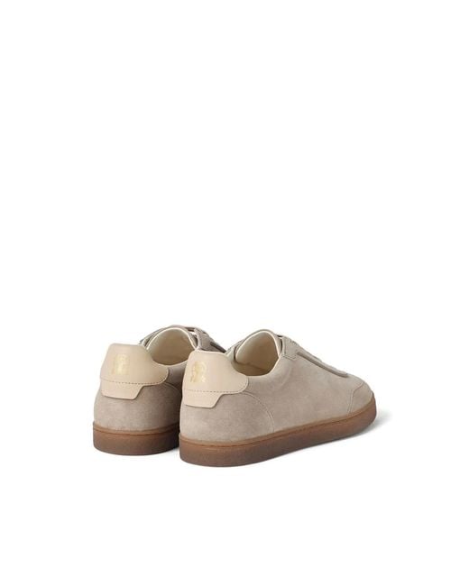 Brunello Cucinelli Sneakers Aus Wildleder in Brown für Herren