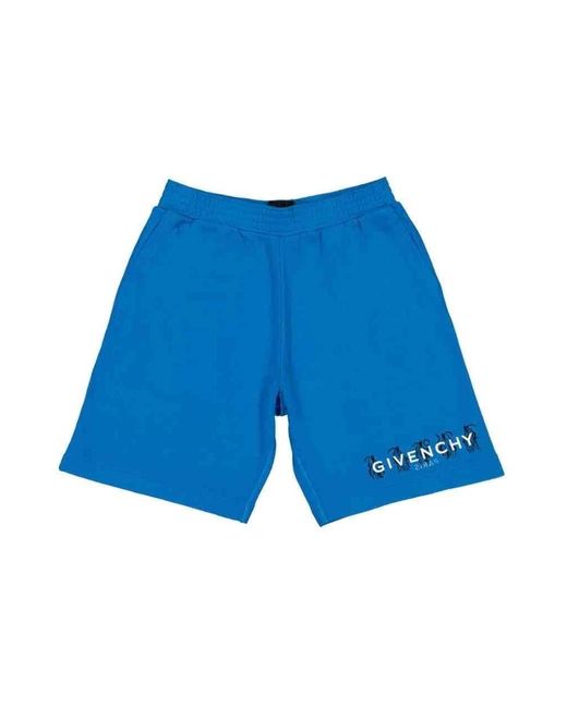 Givenchy Blue Casual Shorts for men