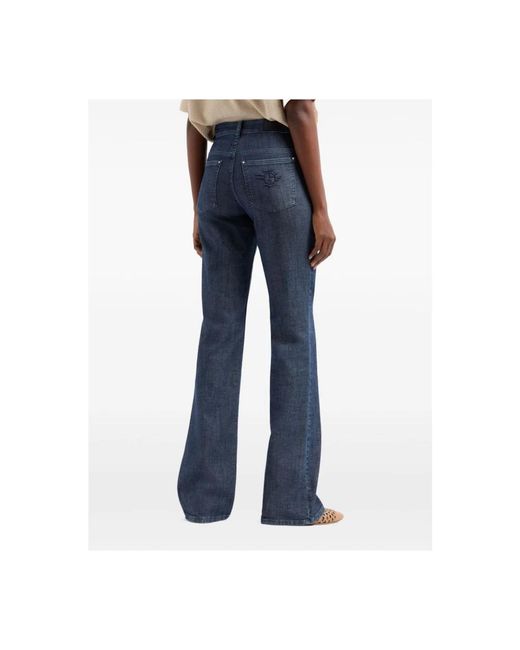 Giorgio Armani Blue Bootcut Jeans