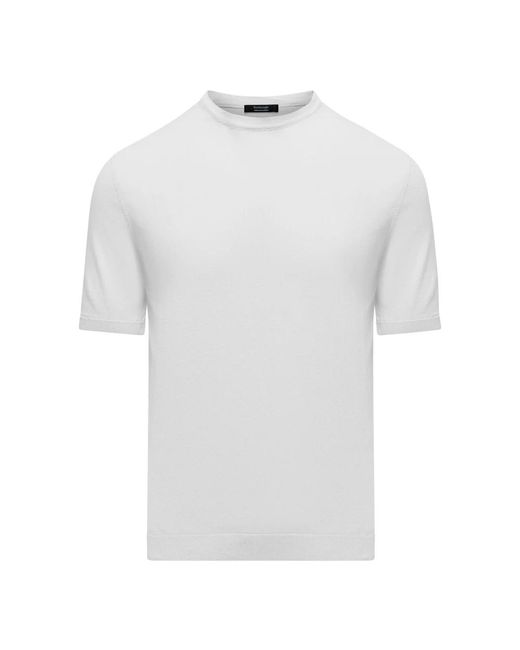 Bomboogie Girocollo Basic Crew Neck Jumper in het White voor heren