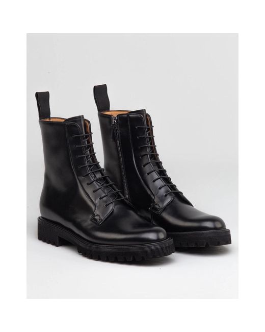 Church's Black Lace-Up Boots