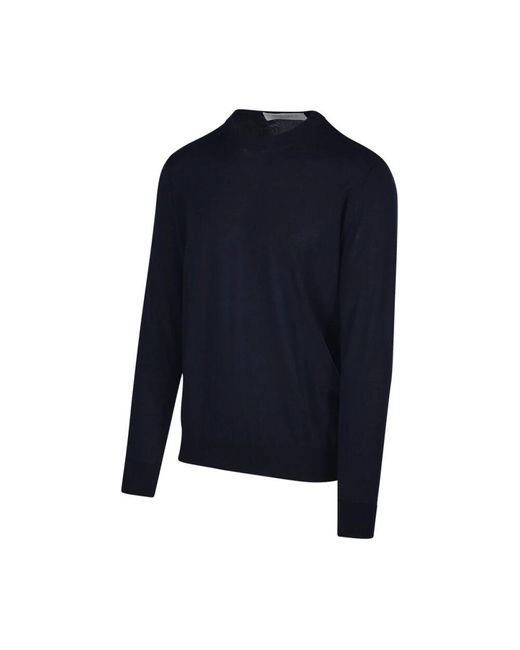 Golden Goose Deluxe Brand Blue Round-Neck Knitwear for men