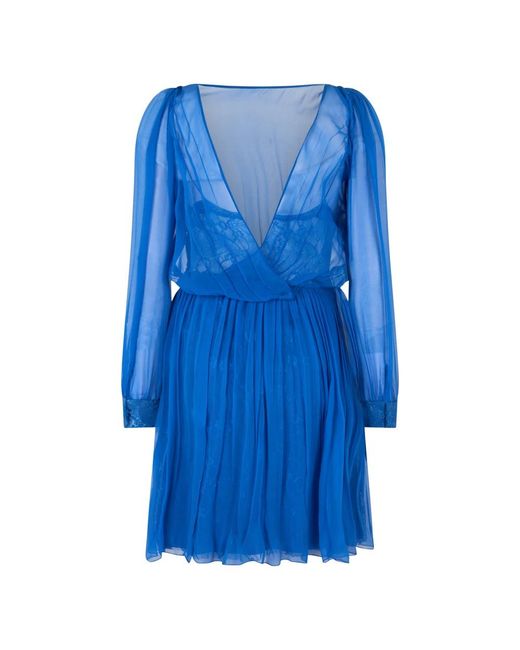 Alberta Ferretti Blue Short Dresses