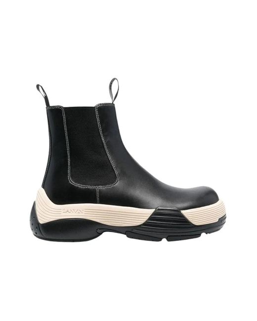 Lanvin Black Chelsea Boots for men