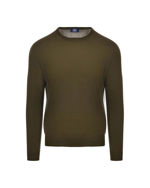 Fedeli Green Cashmere Knitwear for men