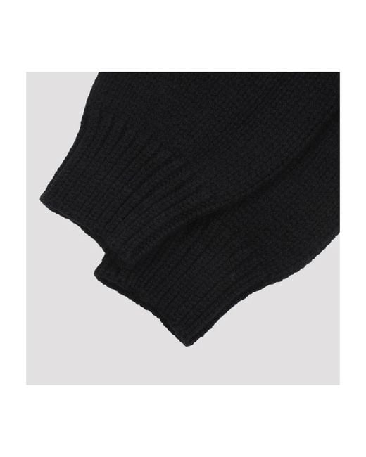 Dries Van Noten Black Gloves for men