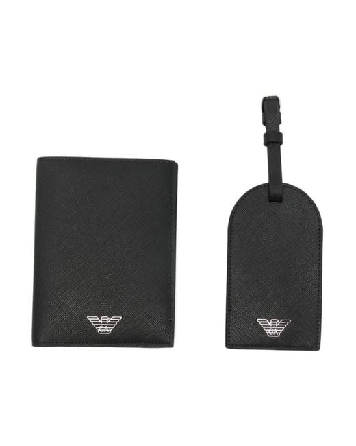 Emporio Armani Black Wallets & Cardholders for men