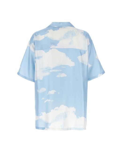 Moschino Blue Short Sleeve Shirts for men