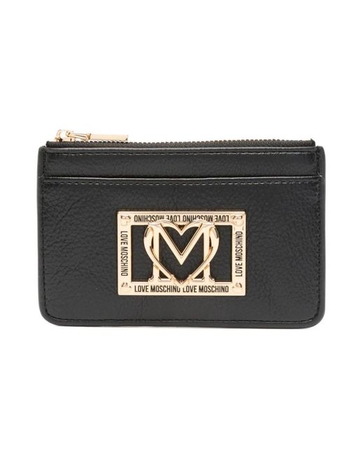 Wallets & Cardholders Love Moschino en coloris Black