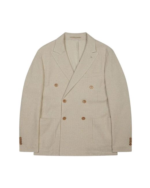AT.P.CO Svevo Double-Breasted Jacket in het Natural voor heren