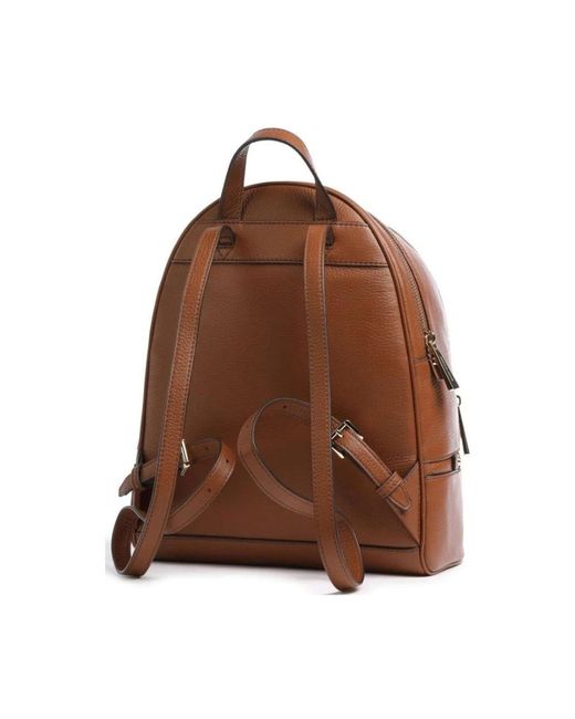Michael Kors Brown Rhea Medium Leather Backpack